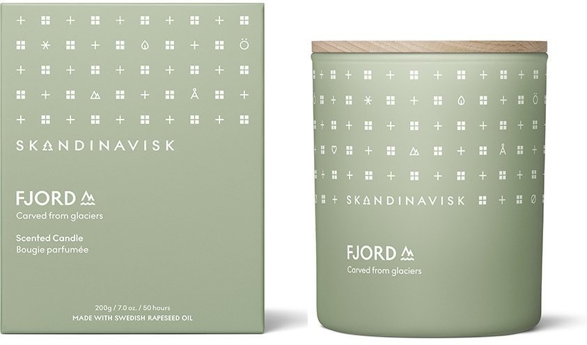 Свеча ароматическая fjord с крышкой, 200 г (новая) (70364)