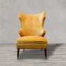 Кресло Падрино LC-2611L/CW260-16, каркас дерево, обивка ткань, CW260-16 warm yellow, ROOMERS FURNITURE