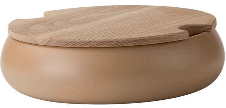 Чаша с крышкой L9177-726UСНЯТО, 27.4 см, каменная керамика, beige, ROOMERS TABLEWARE