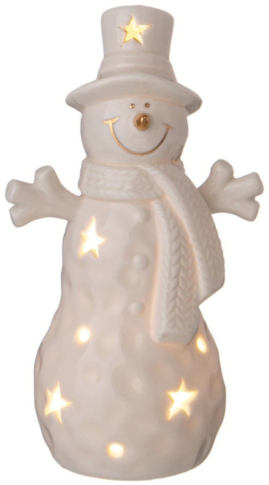 Фигурка "снеговик" с led-подсветкой 8,8*6,4*15,6 см Lefard (146-2143)