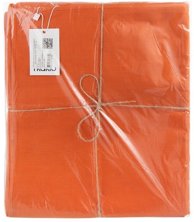 Скатерть на стол из хлопка оранжевого цвета russian north, 150х250 см (63470)