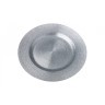 Тарелка "miracle" silver shiny 28см без упаковки (мал 6шт) АКСАМ (339-080)