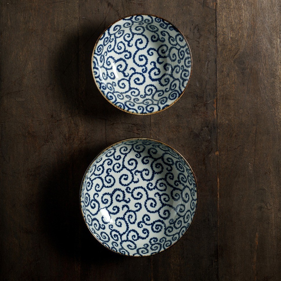 Чаша 18909, 21,5 см, фарфор, blue, TOKYO DESIGN