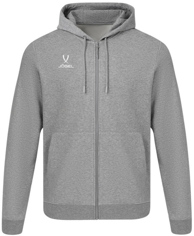 Худи на молнии JOGEL ESSENTIAL Cotton FZ Hoodie, серый меланж, детский (2121912)