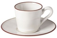 Кофейная пара ATCS02-RED(ATCS02-RED), керамика, White, red, Costa Nova