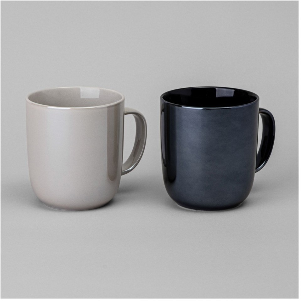 Набор кружек  bronco "gloss" 2 шт. 400 мл микс (407-137-1)