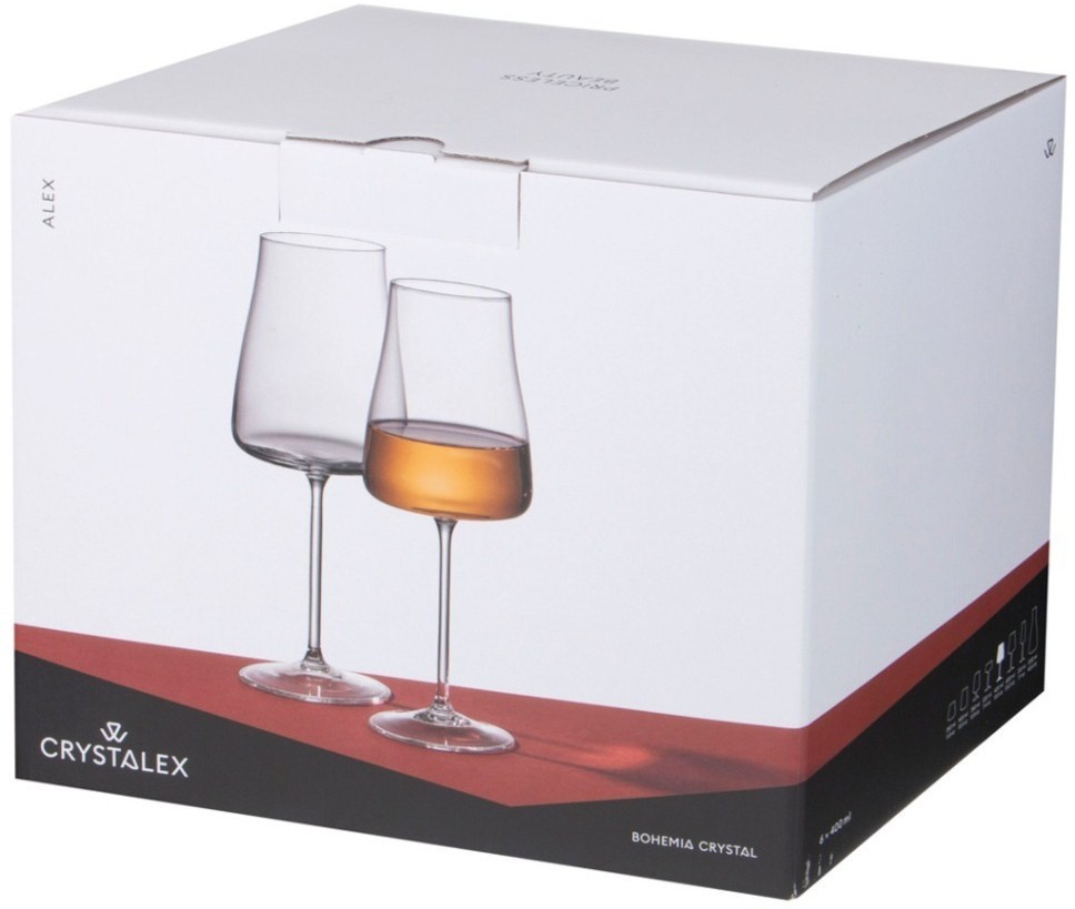 Набор бокалов для вина из 6 шт. "alex" 600 мл Crystalex (674-901)