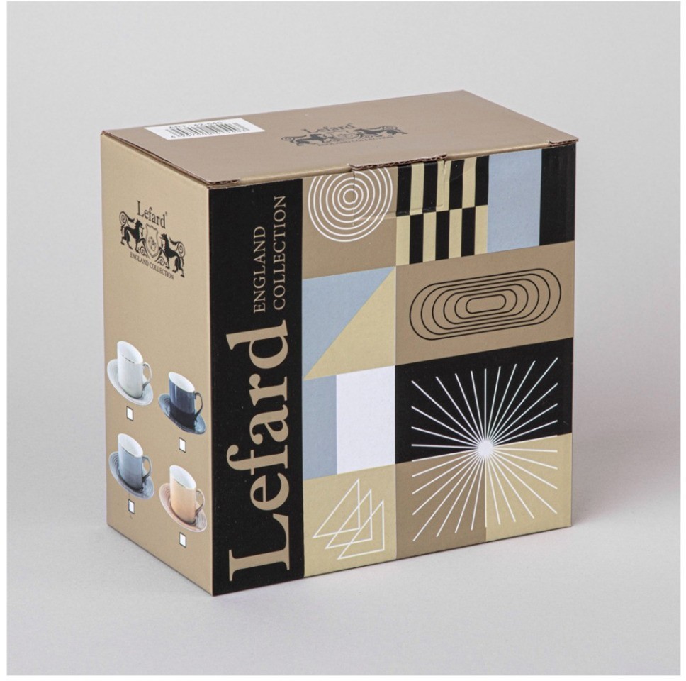Чайная пара lefard "top style" 250 мл бежевая (42-541)