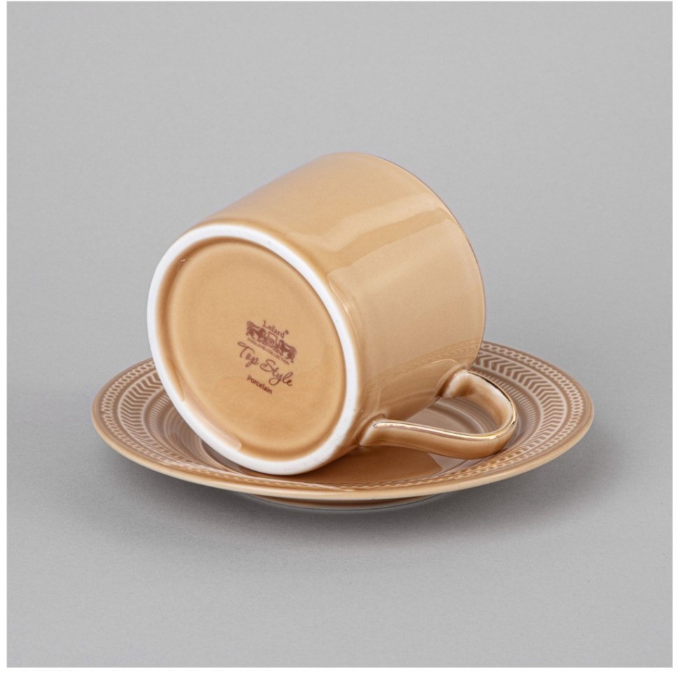Чайная пара lefard "top style" 250 мл бежевая (42-541)
