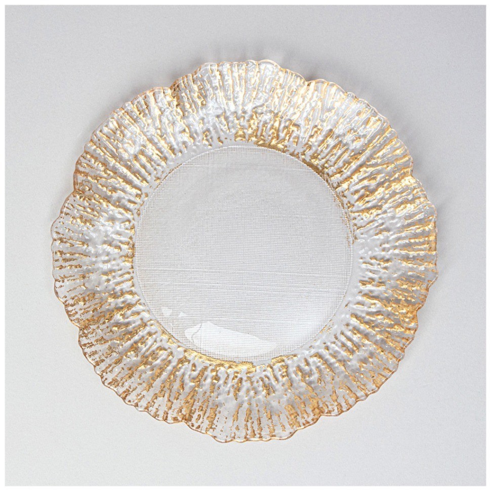 Тарелка закусочная "bohemia gold" 21 см мал уп.-4шт мин.партия Lefard (338-119)