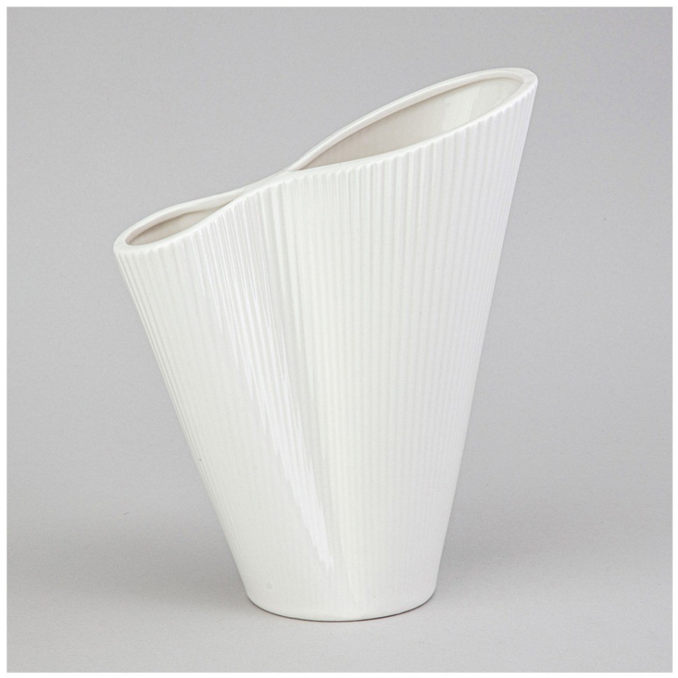 Ваза 17*9.3*21.5см цвет: белый Lefard (374-141)