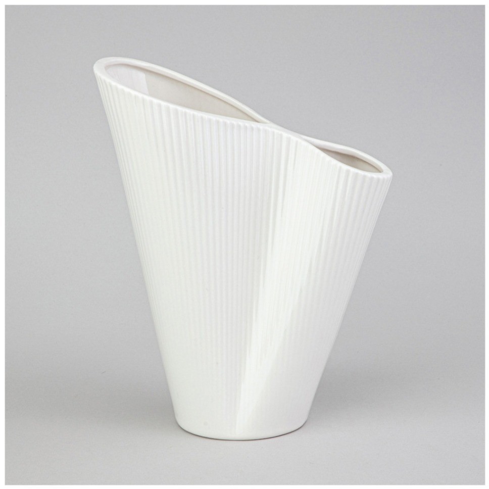 Ваза 17*9.3*21.5см цвет: белый Lefard (374-141)