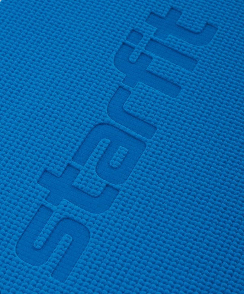 Коврик для йоги и фитнеса FM-104, PVC, 183x61x0,4 см, синий (1005314)