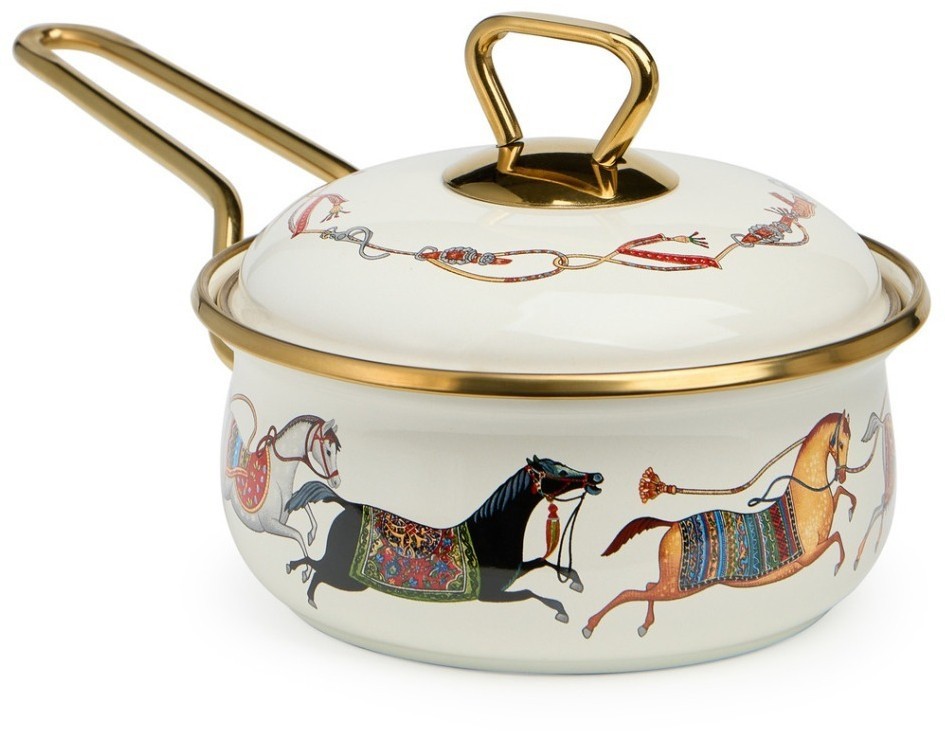 Ковш lefard эмалированный, серия passage, 14см/0,9л d=14 см  длина=31см подходит для индукцион.плит (950-650)