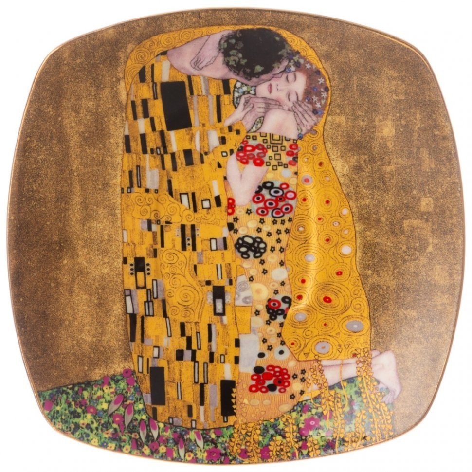Чайный сервиз lefard "поцелуй" (г. климт) на 6 пер. 14 пр., золотой (104-907)