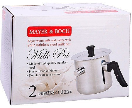 Молоковарка с двойным дном и со свистком 1 л MAYER BOCH (27487)