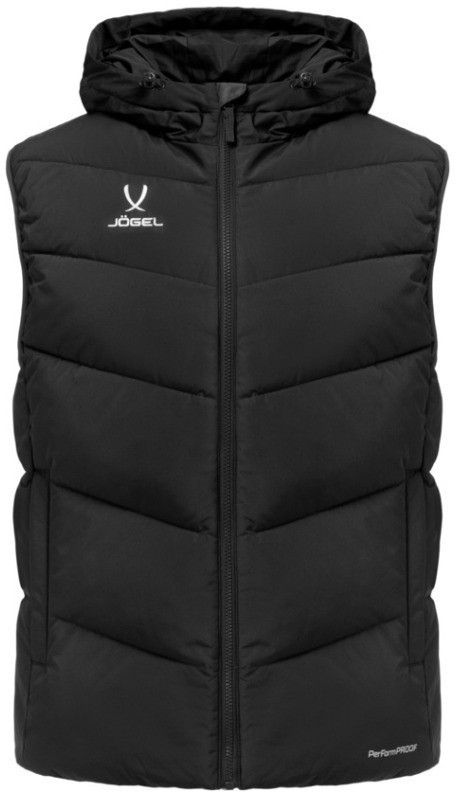 Жилет утепленный c капюшоном JOGEL ESSENTIAL PerFormPROOF Padded Hooded Vest, черный (2126160)