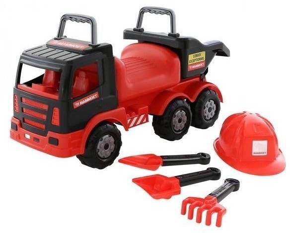 Автомобиль-каталка + каска + совок №23 + грабли №23 + лопата №23 (57082_PLS)