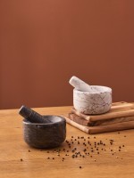 Ступка marm, 12,7х7,6 см, черный мрамор (79566)