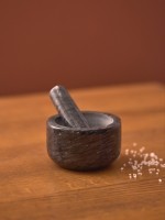 Ступка marm, 12,7х7,6 см, черный мрамор (79566)