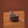Ступка marm, 12,7х7,6 см, черный мрамор (79566)