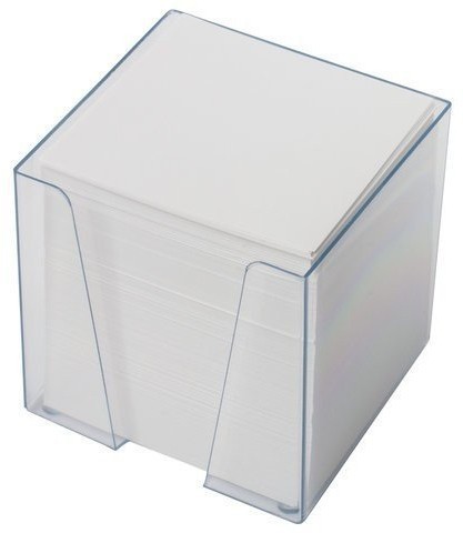 Блок для записей в подставке Brauberg куб 9х9х9 см белый 122223 (3) (85475)