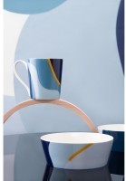 Кружка синего цвета с авторским принтом из коллекции freak fruit, 350мл (73579)