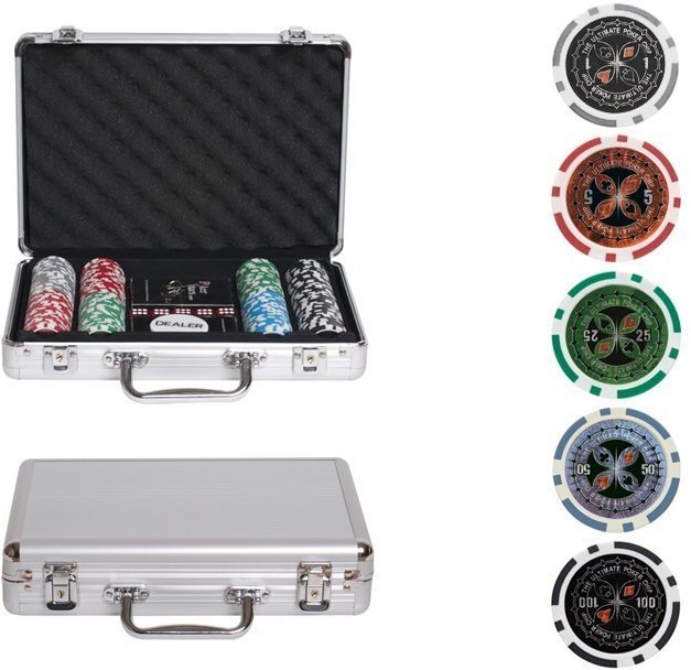 Набор для покера Ultimate на 200 фишек (31348)