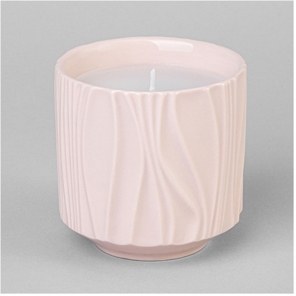 Свеча ароматическая 8.6*8.6*8.2см цвет: пудровый Lefard (374-126)