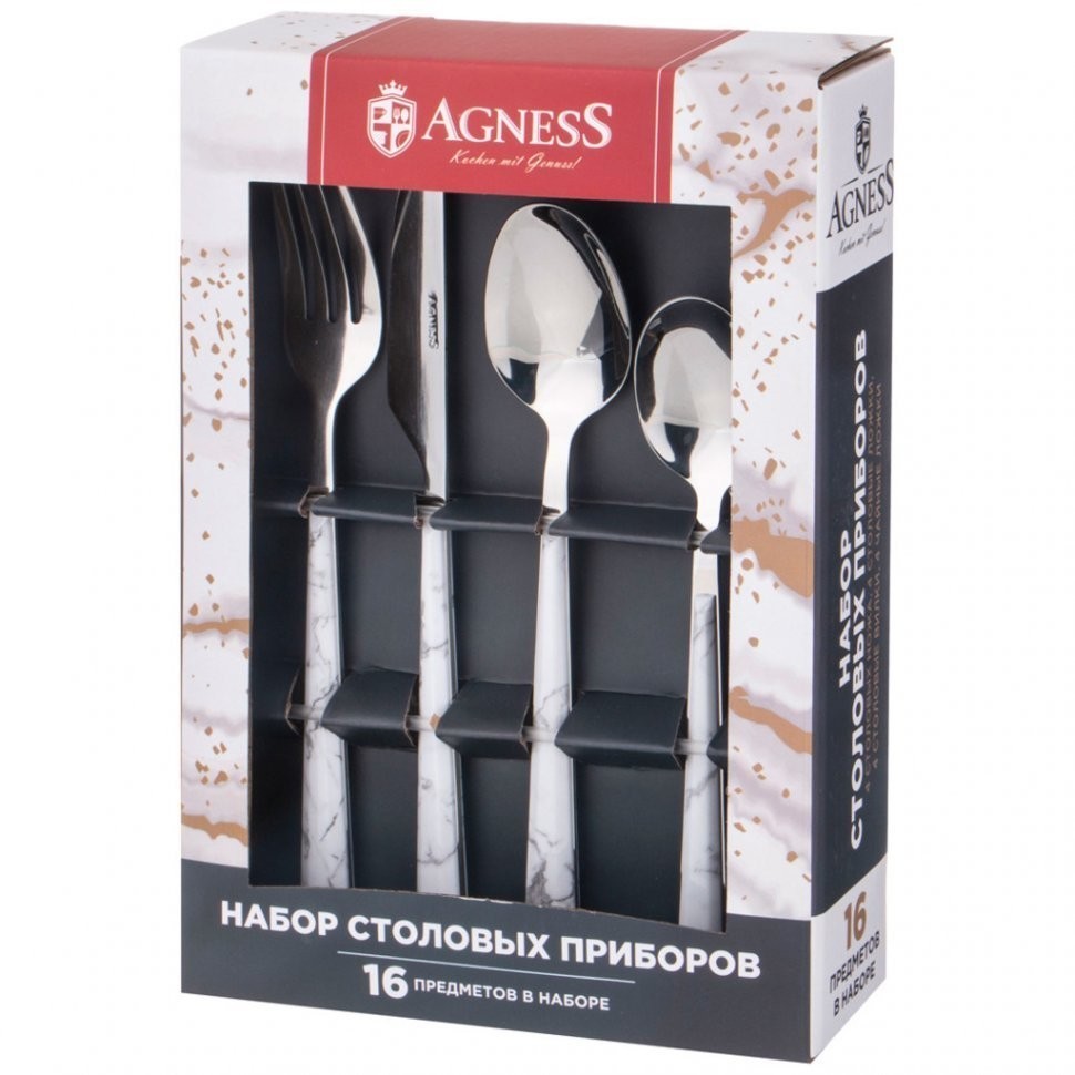 Набор столовых приборов agness, 16 предметов (942-540)