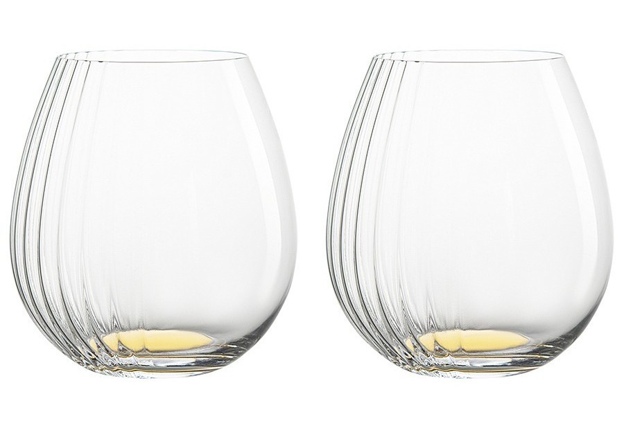 Набор бокалов для вина alice в подарочной упаковке, 610 мл, золотистые, 2 шт. (76598)