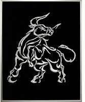 Картина Символ года - Бык с кристаллами Swarovski (2331)