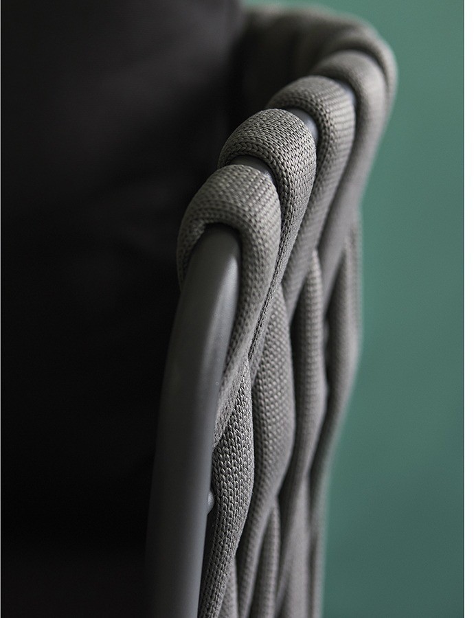 Стул braid, серый/черный (77581)