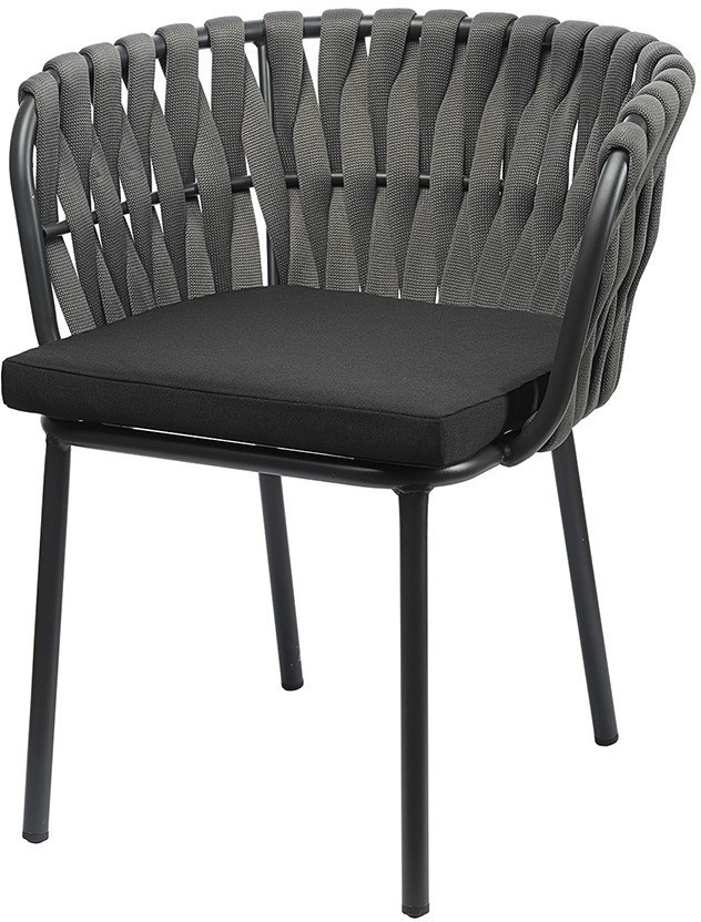 Стул braid, серый/черный (77581)