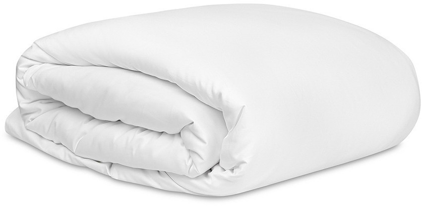 Комплект постельного белья из плотного сатина белого цвета из коллекции essential, 150х200 см (77115)