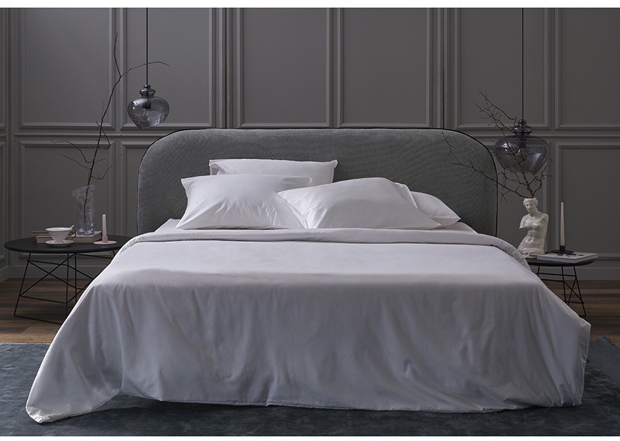 Комплект постельного белья из плотного сатина белого цвета из коллекции essential, 150х200 см (77115)