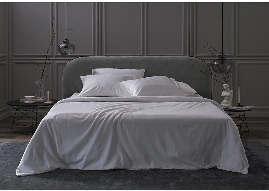 Комплект постельного белья из плотного сатина белого цвета из коллекции essential, 150х200 см (77115)