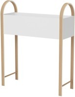 Подставка для растений bellwood, белый/натуральное дерево (67658)