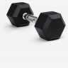 Гантель гексагональная DB-301 4 кг, обрезиненная, черный, пара (1551372)