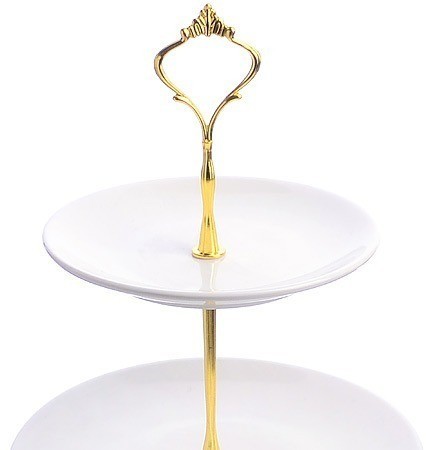 Конфетница 3ярус 15-20-25см фарфор LR (60012)