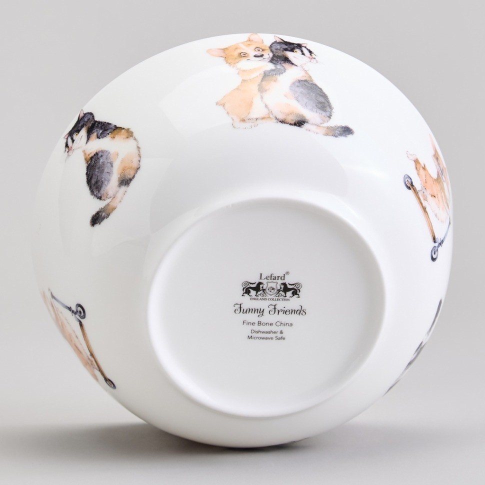 Салатник - тарелка суповая lefard  "лучшие друзья" 15,5*7 см 800 мл (415-2180)