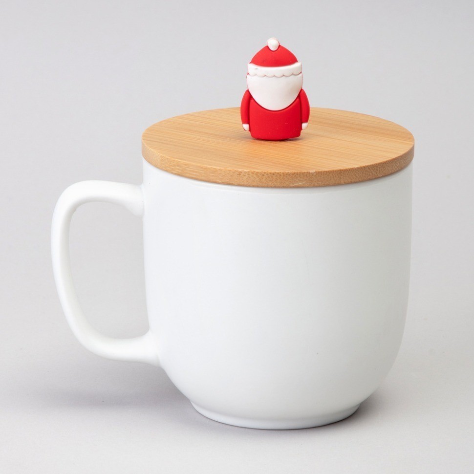 Кружка lefard winter story 390мл с бамбуковой крышкой мал.уп.=6шт (756-469)