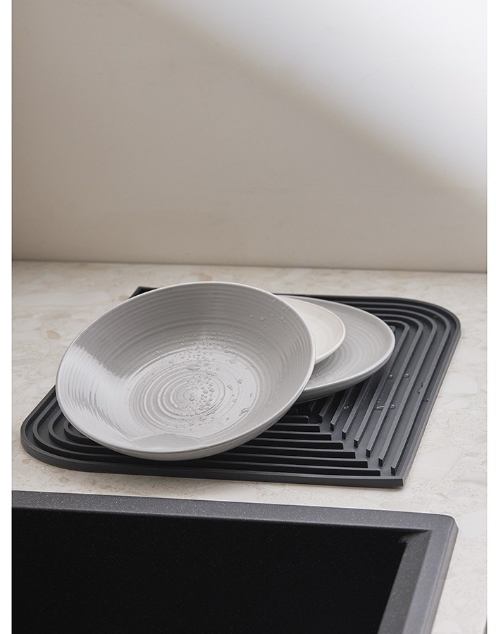 Коврик для сушки посуды dry flex, 34,6х44,6 см, графит (77271)