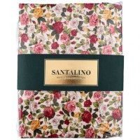 Кпб 2-х сп &quot;розовый сад&quot;,зел+цв, 100% х\б, сатин+сорочка SANTALINO (984-905)