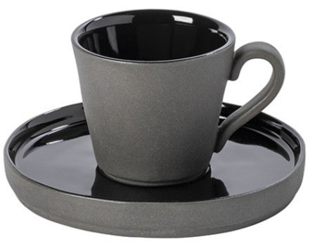 Кофейная пара 1LOCS03-BLK(1LOCS03-01116K)СНЯТО, керамика, Black, Costa Nova