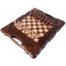 Шахматы + нарды резные 139 с ручкой 30, Haleyan (28269)