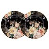 Набор закусочных тарелок Розамунда, черный, 20,5 см, 2 шт - AL-1725-B-8PP-P4 Anna Lafarg Primavera