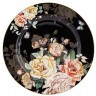 Набор закусочных тарелок Розамунда, черный, 20,5 см, 2 шт - AL-1725-B-8PP-P4 Anna Lafarg Primavera