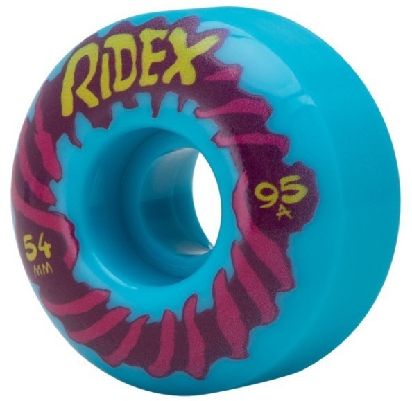 Комплект колес для скейтборда 54x32 мм, 95A, голубой (2111124)