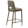 Стул барный экокожа бежевый+бронза 43*46*93см (TT-00013153)